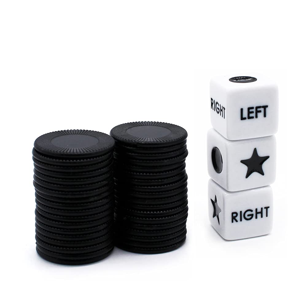 Bilywey chips in black for quick betting rounds during play.