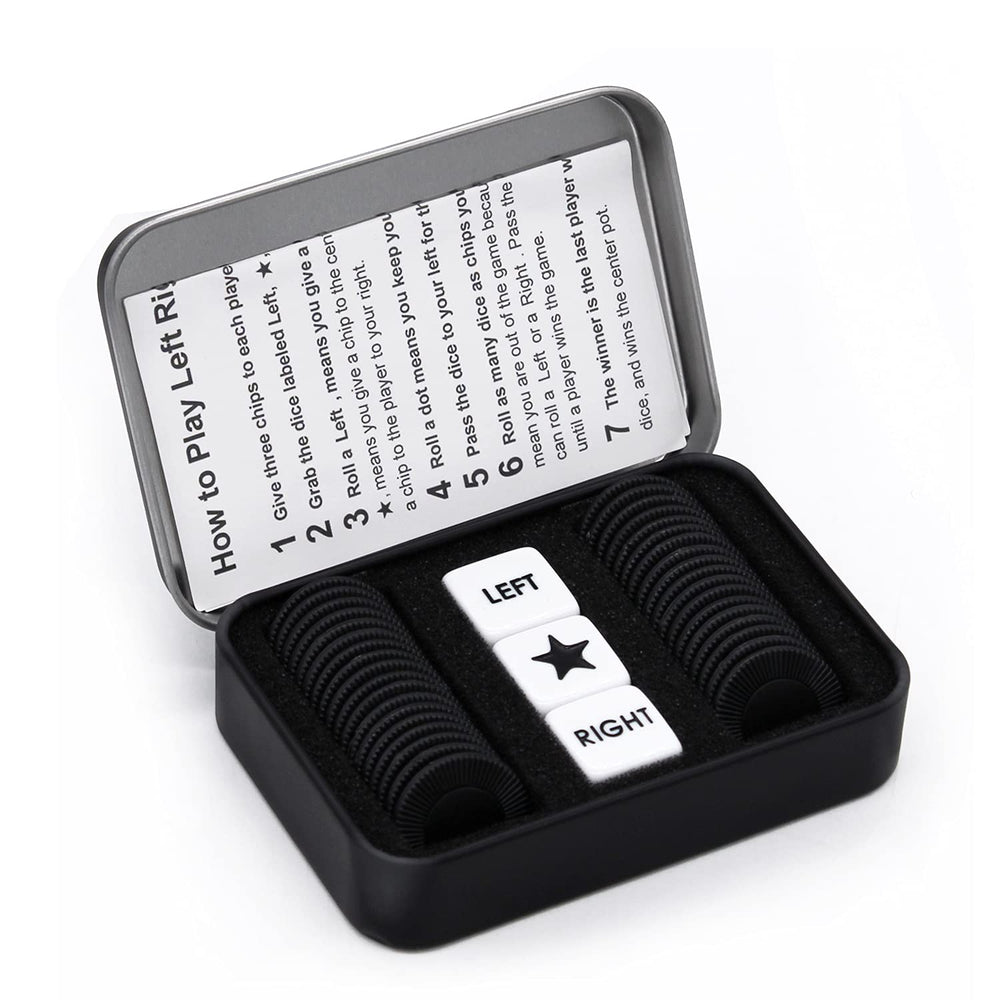 Bilywey Left Right Center dice game dice for fast-paced party fun.