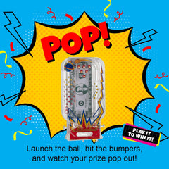 Bilz Cosmic Pinball prize inside drawer highlights a memorable gift moment.