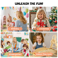 Sturdy reinforced-structure for long-lasting indoor climbing play.