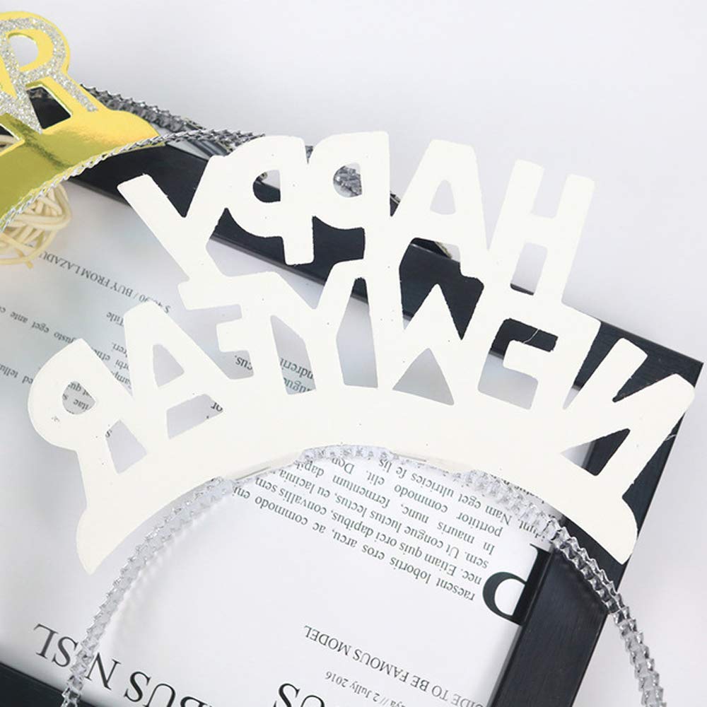 BinaryABC Happy New Year headband pack makes a great party favor