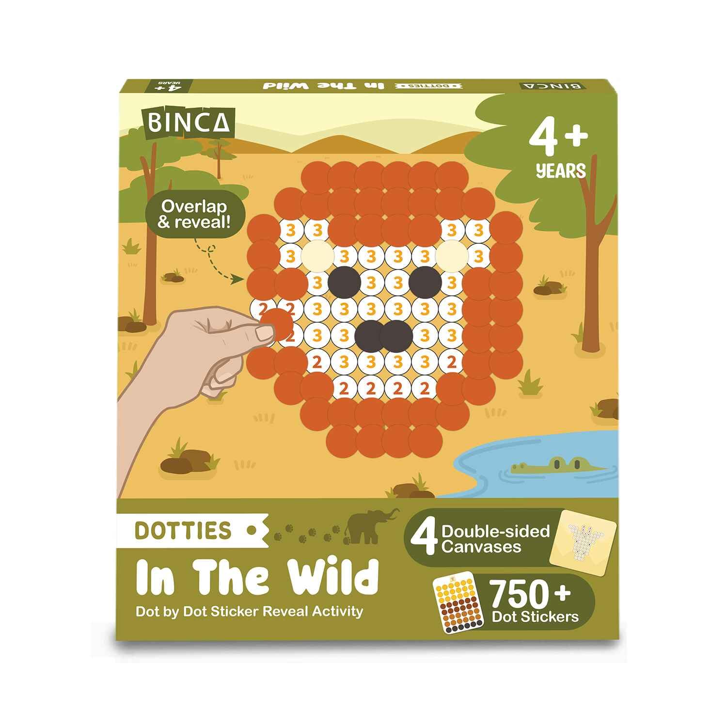 BINCA Dotties Dot Art Kit box ready for kids' creative play.