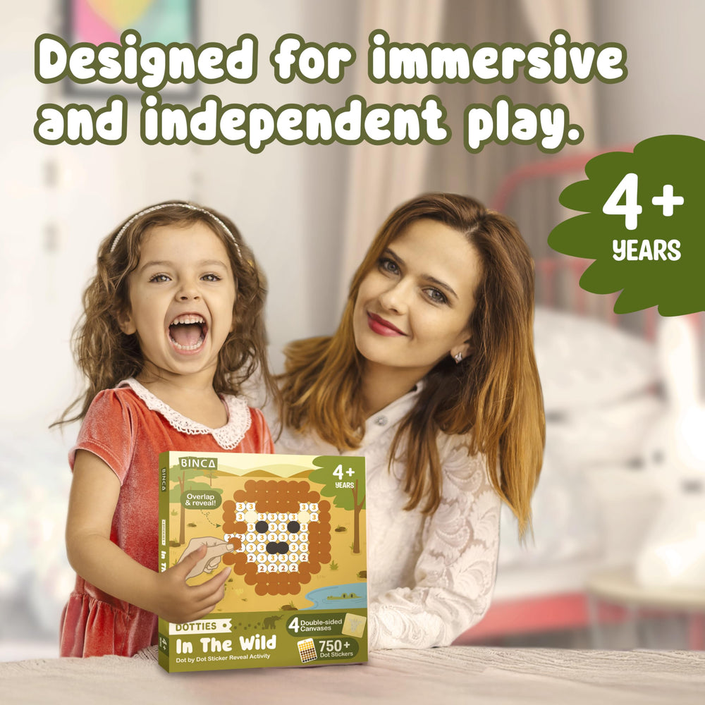 BINCA Dotties Dot Art travel-friendly setup for on-the-go art.
