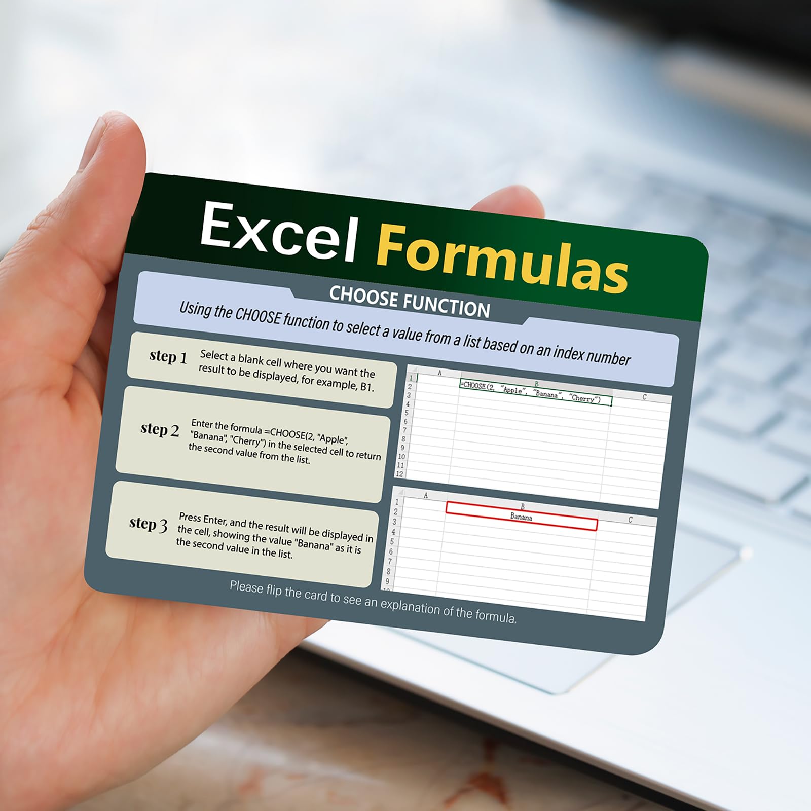 Bingbrofam Excel formulas flash cards gift-packaging ideal for gifting.