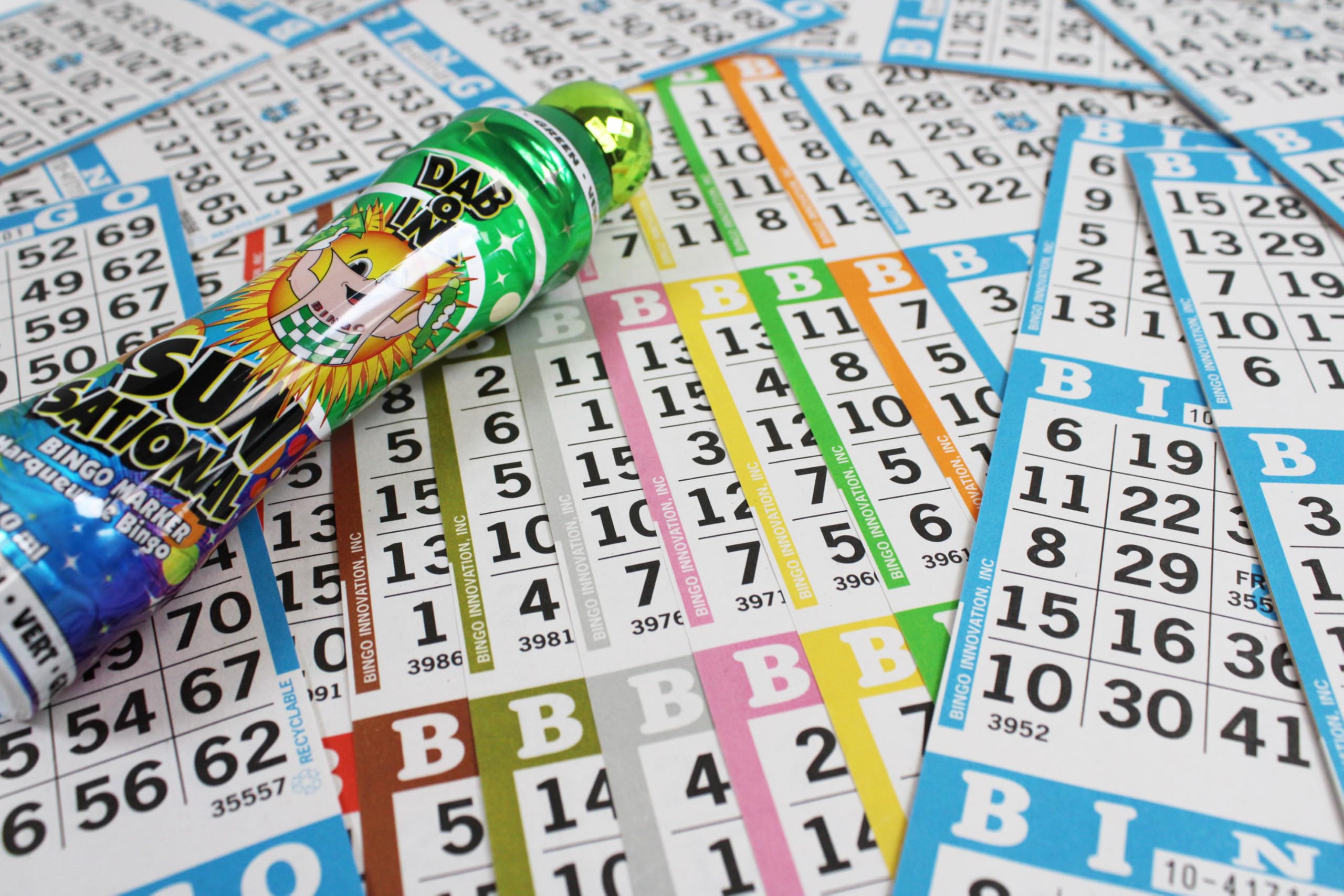 Bingo Innovation Bingo Books center space aids fast marking during rounds