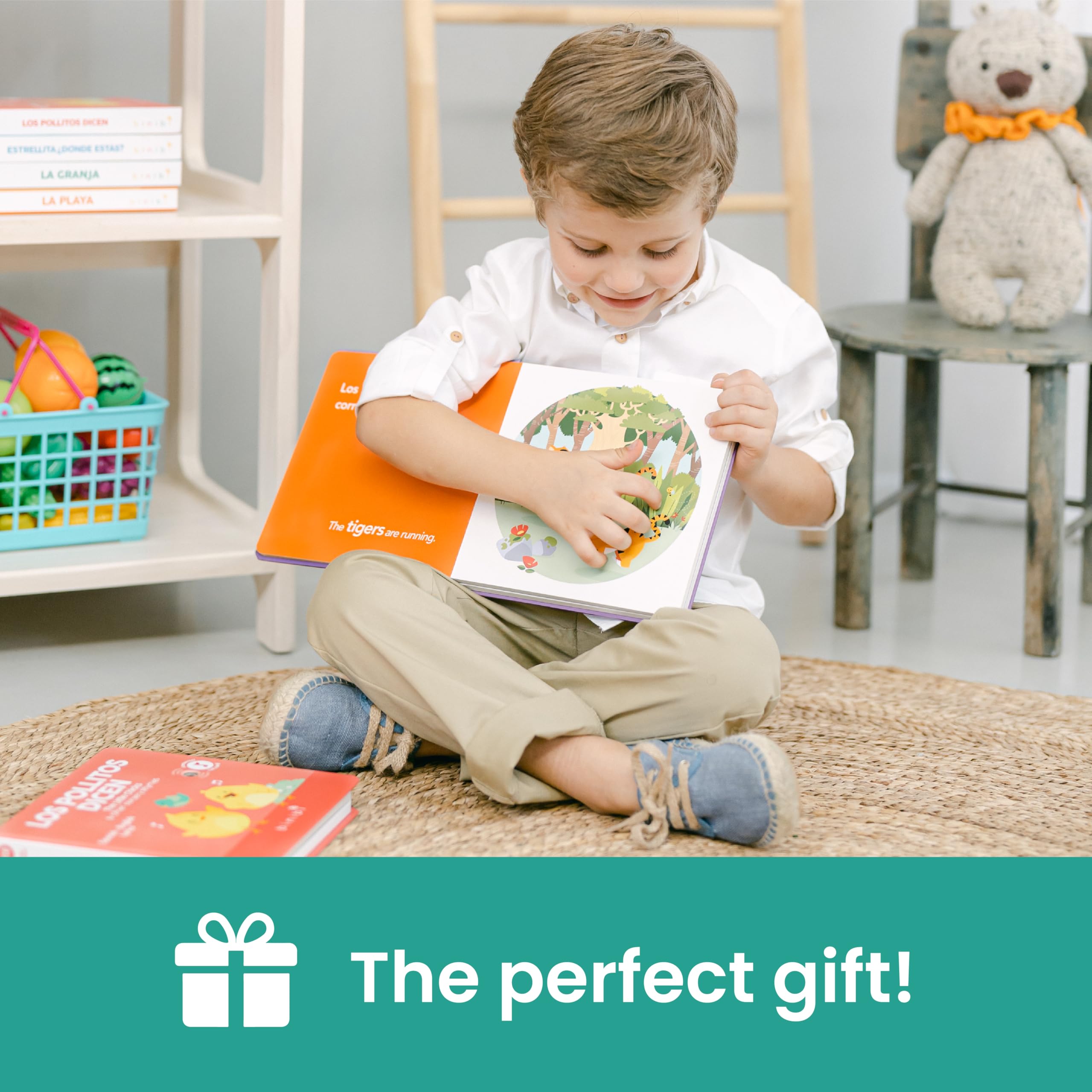 Binibi La Selva page crocodile sound makes learning entertaining and tactile