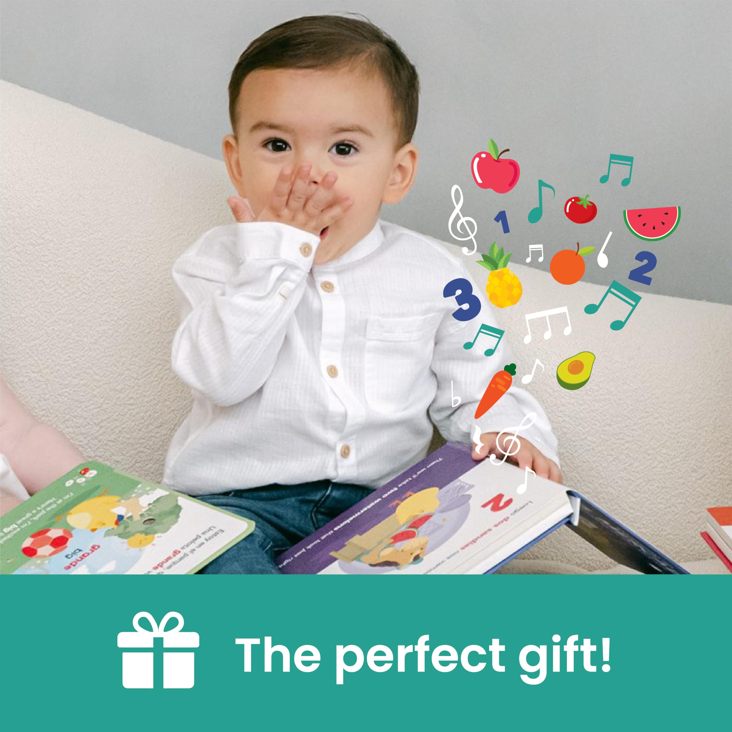 Durable hard cover of Binibi book designed for little hands