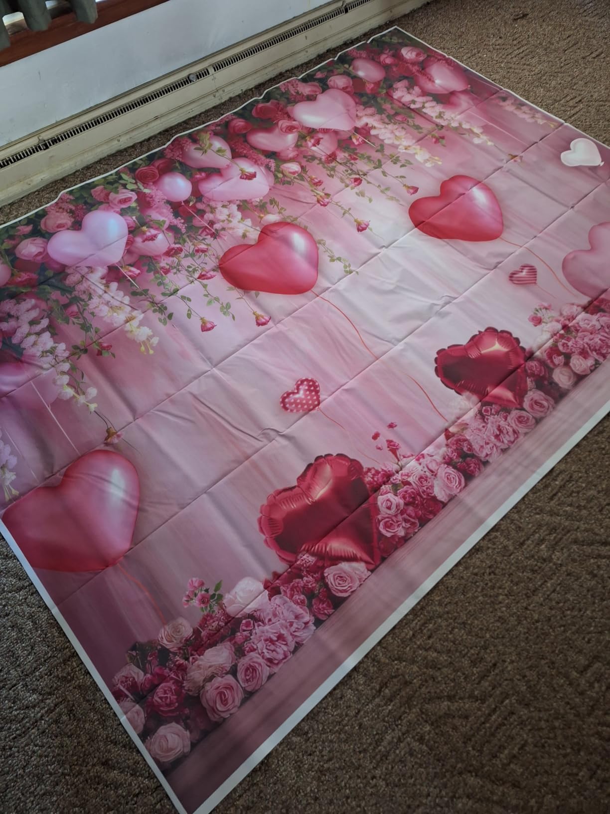 BINQOO lightweight vinyl backdrop folds easily for storage and travel.