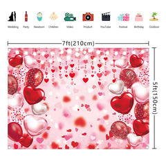 BINQOO Valentines party backdrop ideal for photo ops and events.