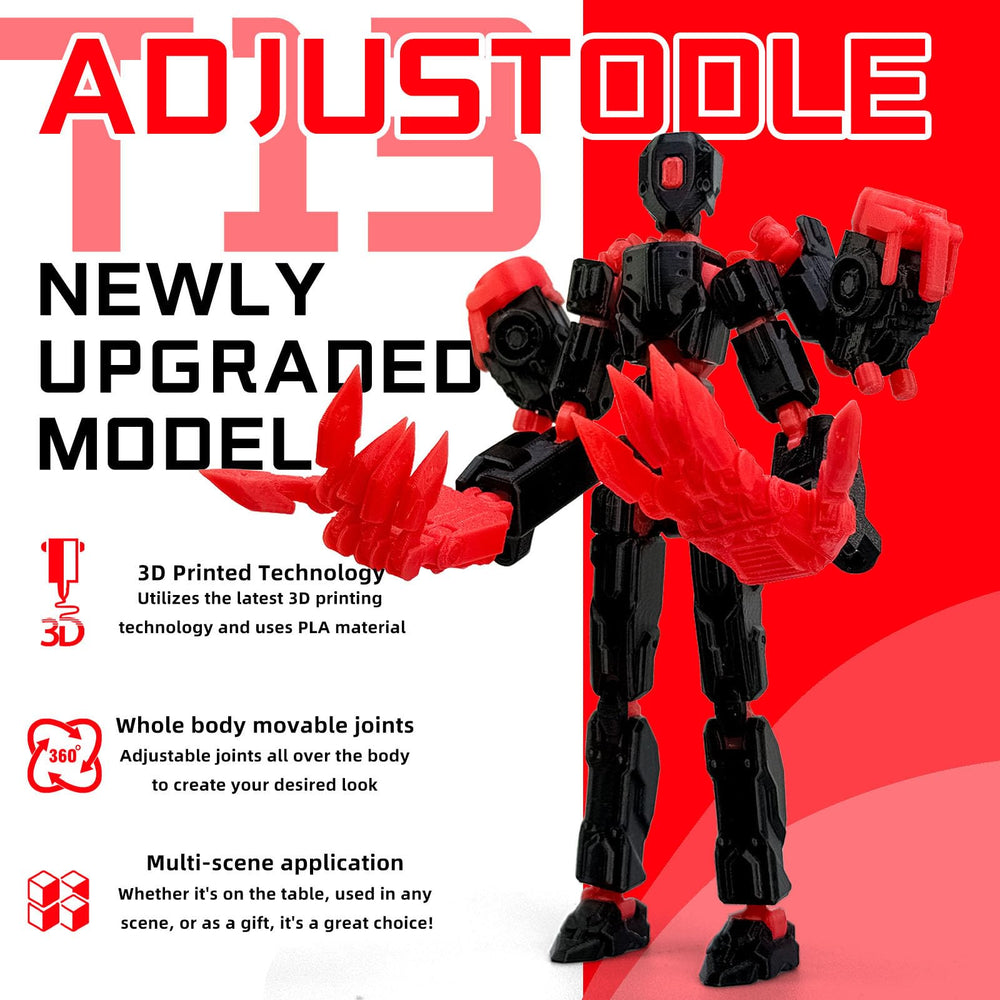 Binvin Nova 13 multi-jointed figure, side angle view for pose versatility.