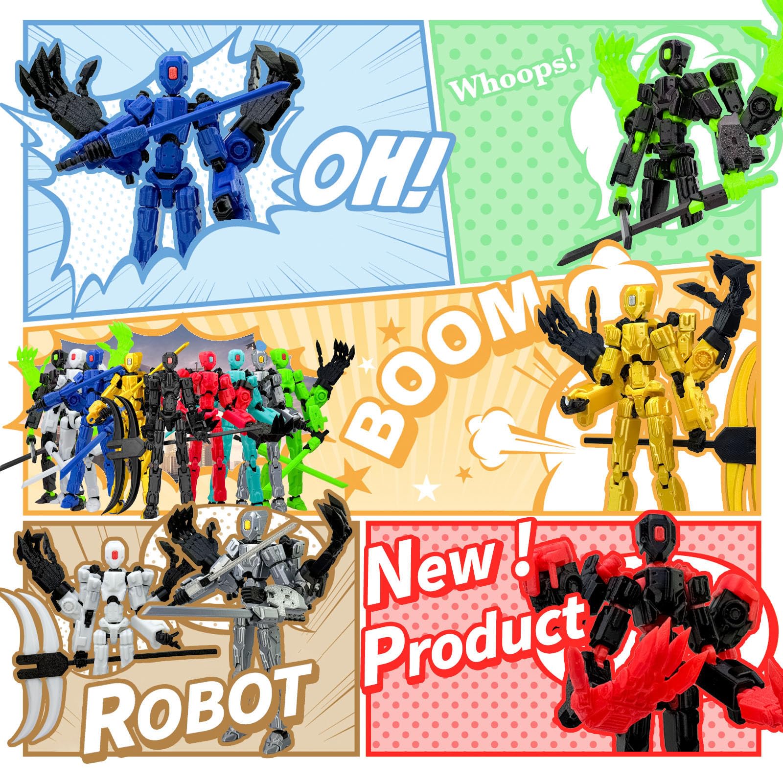 Binvin ready-to-play out-of-the-box figure, no assembly required for instant fun.