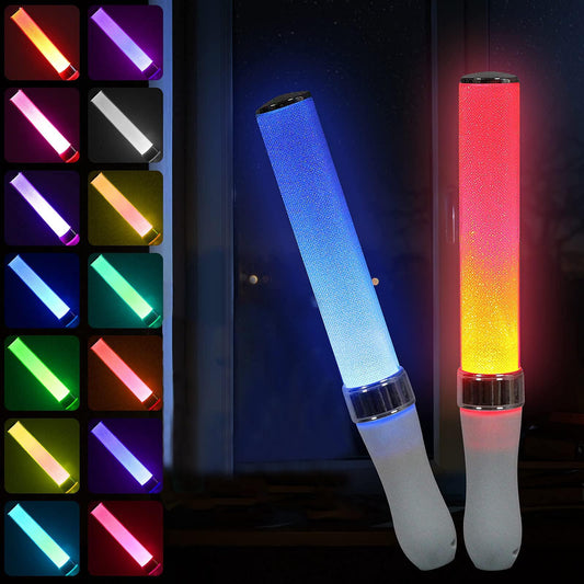 BINWO glow sticks with 15 colors for concerts and raves
