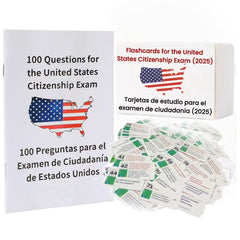 Biodison & Lee US Citizenship flashcards cover, compact kit for on-the-go exam prep