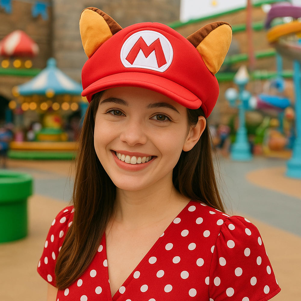Bioworld Super Mario raccoon hat ears packaging ready for gifting or display.