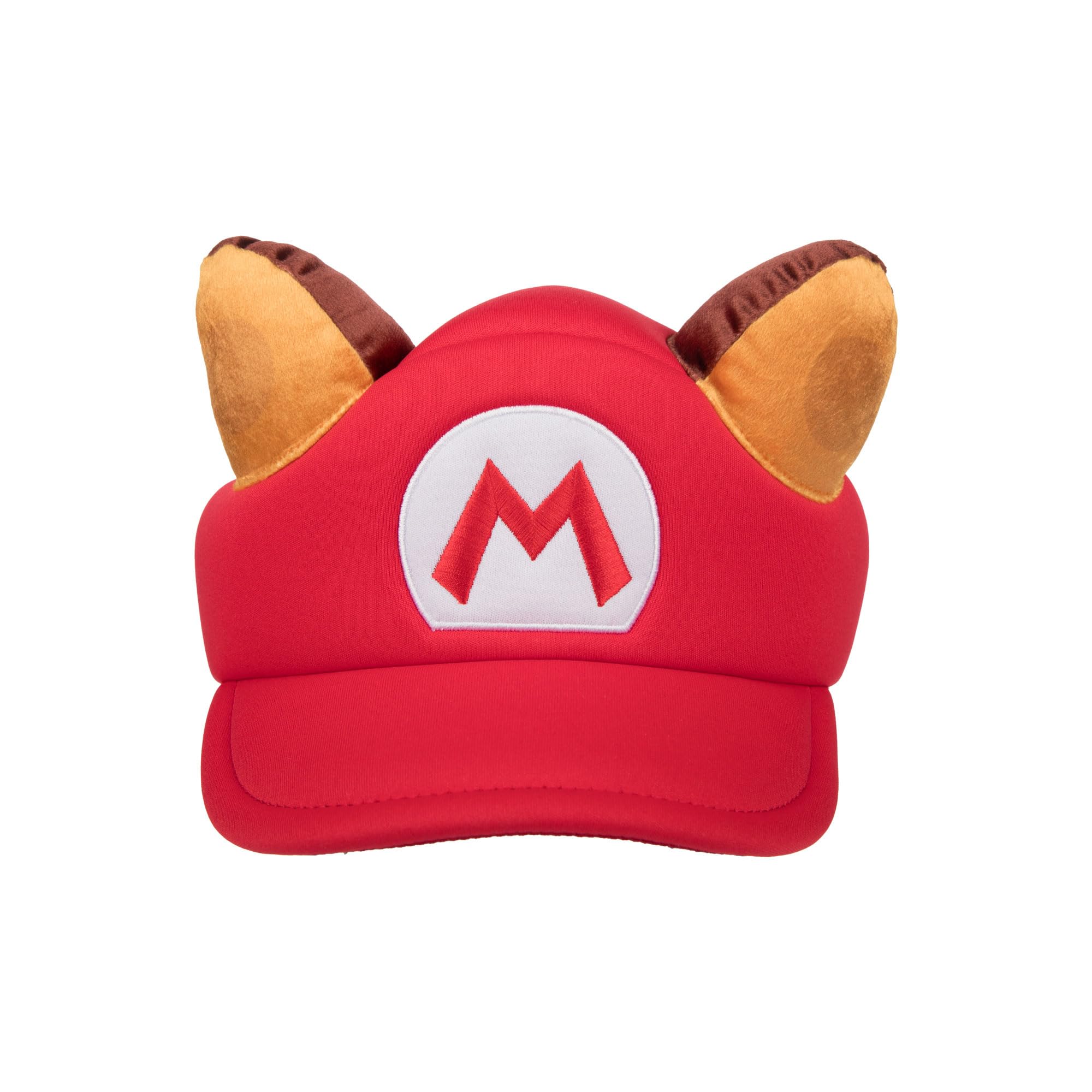 Bioworld Super Mario raccoon hat ears side view great for street style and photo opportunities.