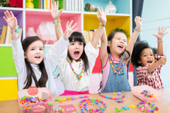 BIRANCO bee bead figure supports fine motor skills during crafting.