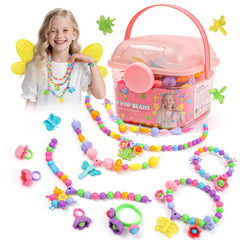 BIRANCO butterfly bead figure promotes creative jewelry design for kids.