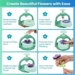 Wearable flower jewelry from the BIRANCO kit sparks imaginative dress-up.