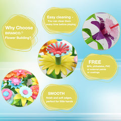 BIRANCO Flower Garden Building Set gift-ready set sparks joyful STEM-like exploration.