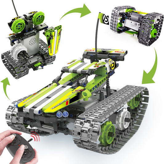 Biranco remote control tracked racer enables precise steering for engaging play.