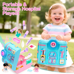 Birebebys doctor kit storage box keeps all accessories neatly organized after play