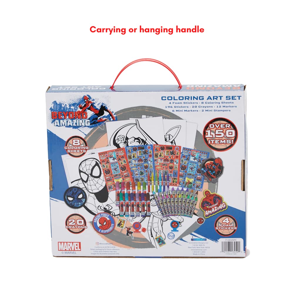 Birthday gift Spider-Man coloring kit inspires endless art sessions and screen-free fun.