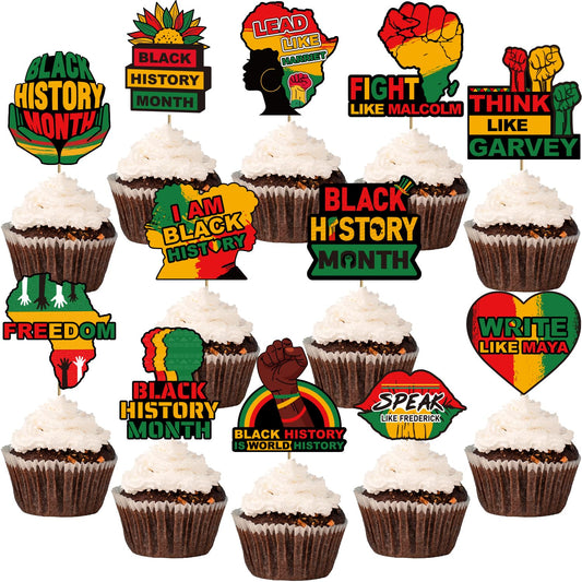 Biswiter Black History Month African map topper enhances cake decor with cultural symbolism.