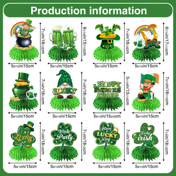 Biswiter four-leaf clover centerpiece invites luck and cheer at celebrations.