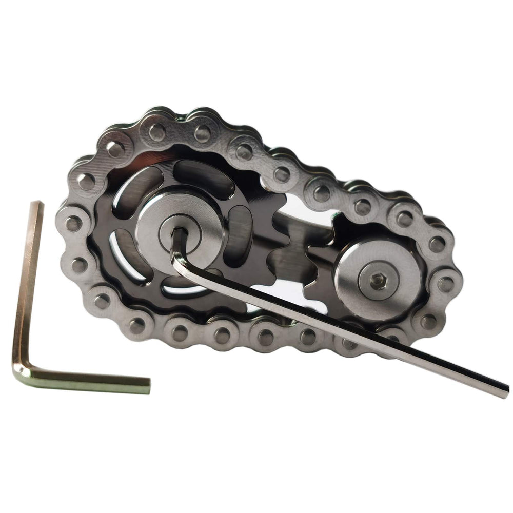 Bitopbi Sprocket fidgets chain in gunmetal for tactile focus and calm