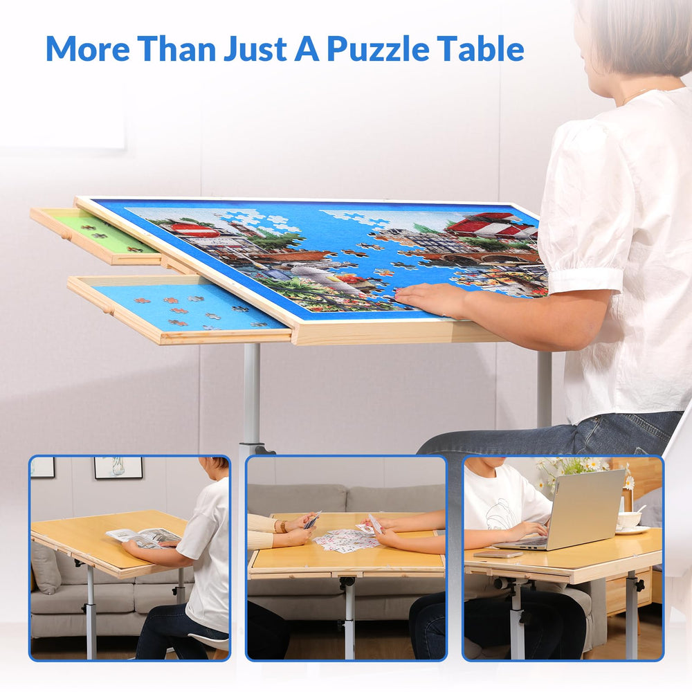 BittPicc table's felt surface minimizes slips and loss during play.