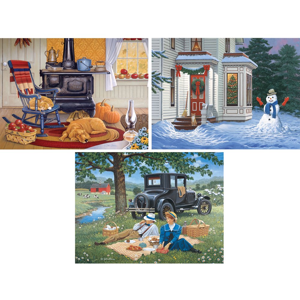 Bits and Pieces 300-piece adult puzzles promote calm, mindful hours of entertainment.