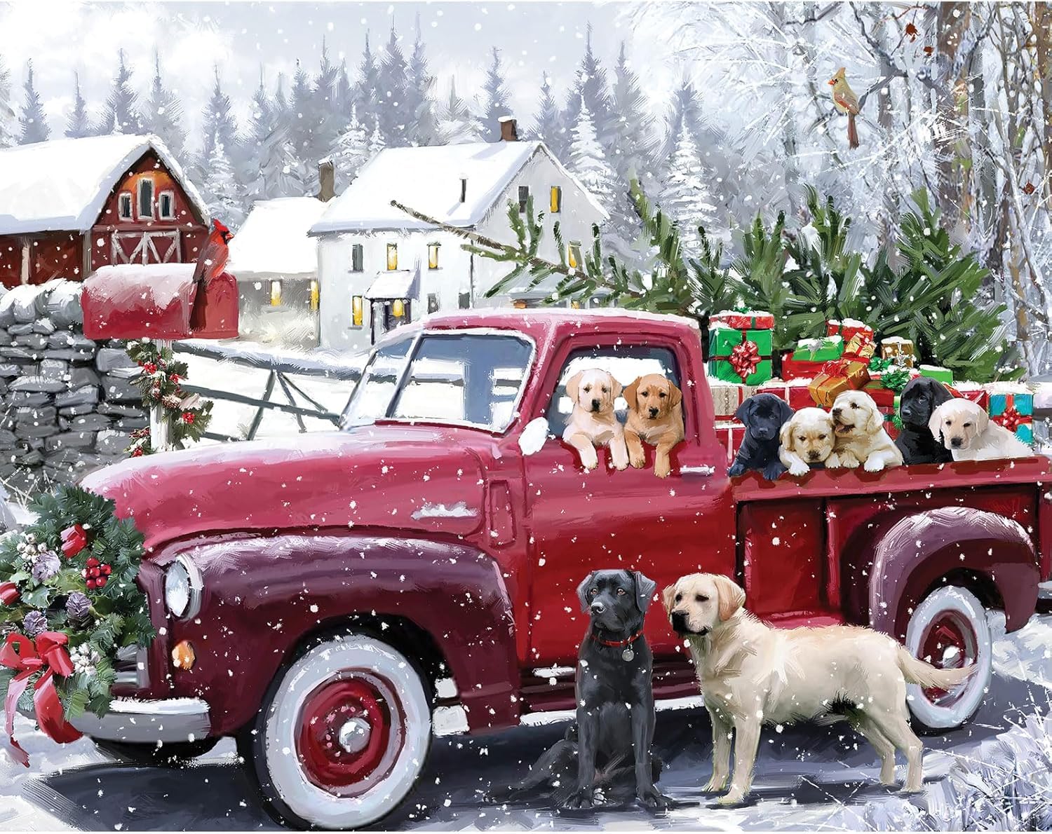 Bits and Pieces 50-piece large puzzle, 15x19 inches, easy-to-hold for seniors