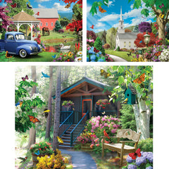 Bits and Pieces Alan Giana flower nature 300pc: vibrant, relaxing challenge.