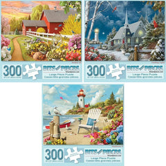 Bits and Pieces Awaken puzzle—relaxing 18x24 scene for mindful solving