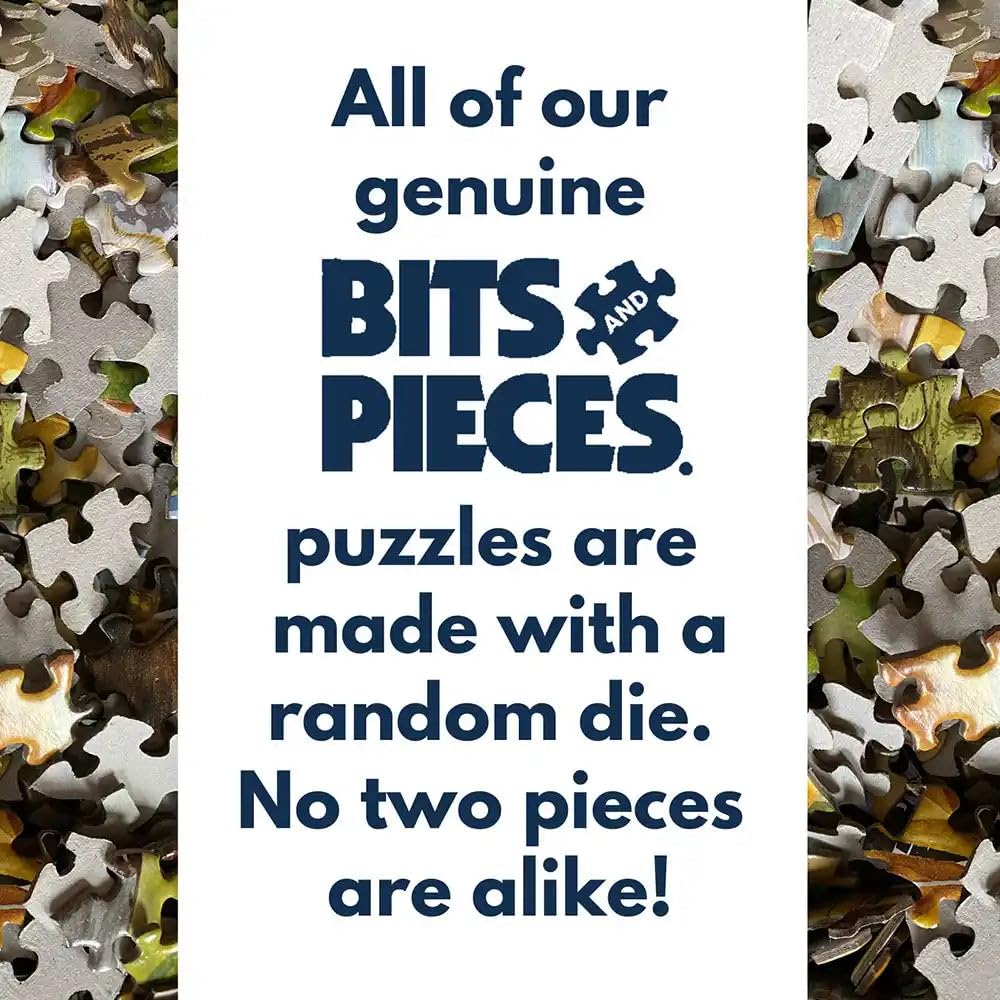 Bits and Pieces gift-ready puzzle display ideal for gifting puzzle lovers.