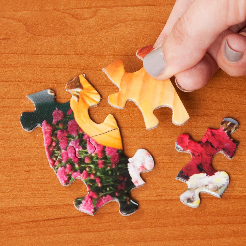 Bits and Pieces John Sloane art-inspired puzzles showcase vibrant seasonal scenes.