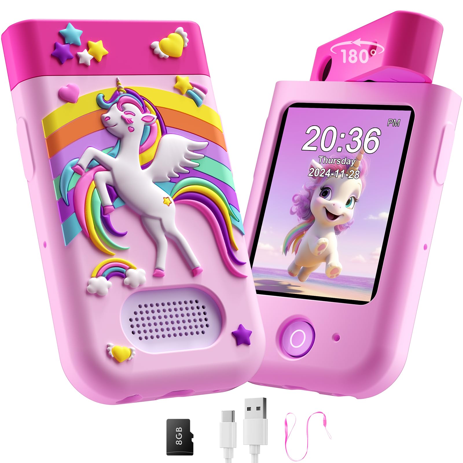BiuLeon front view of kids smart phone toy for imaginative play