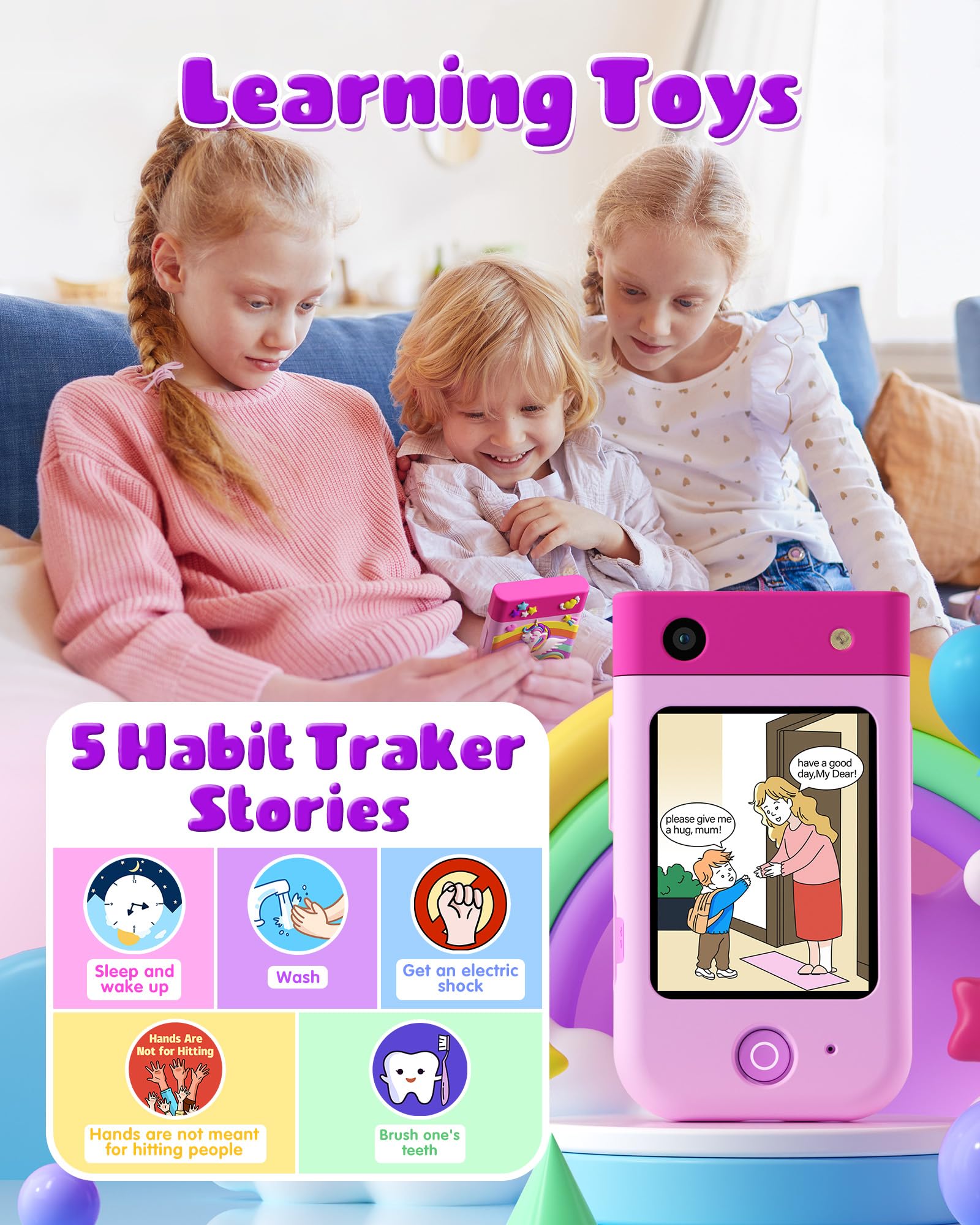 BiuLeon camera with stickers shows playful photo effects