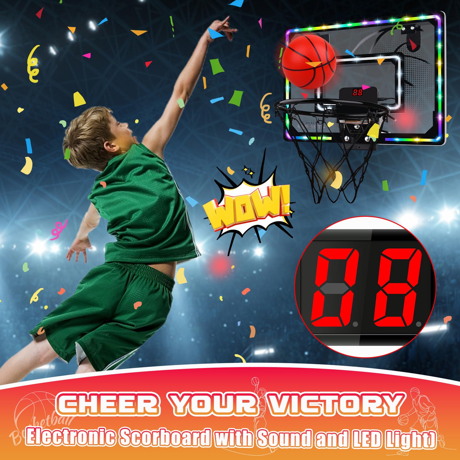 Biulotter door-mount backboard reduces noise and protects surfaces.