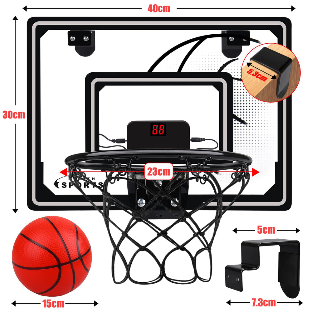 Biulotter mini hoop with LED-lights adds dynamic visuals during shots.