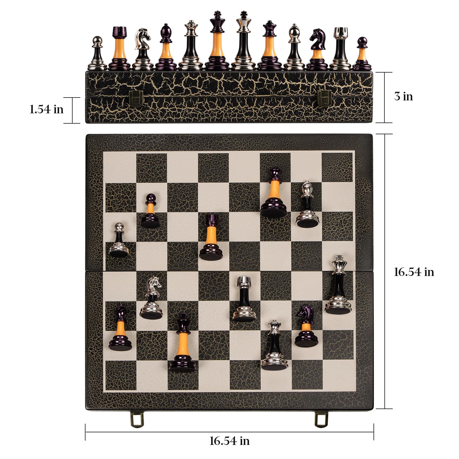 BIVOMON chess board hinges brass for smooth opening and durability