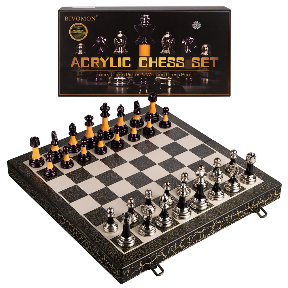 BIVOMON family game night with a premium chess set