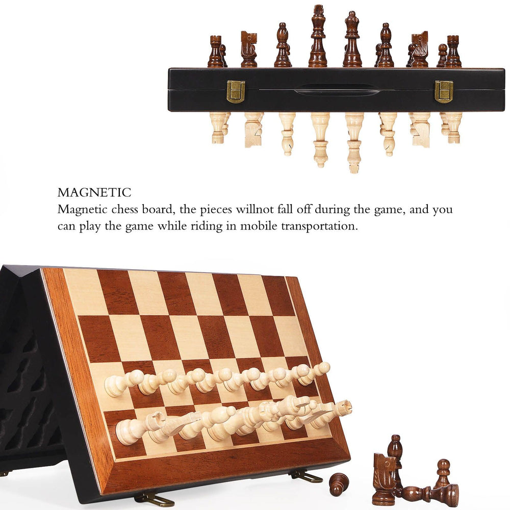 BIVOMON frame buckle keeps the chess set securely closed.