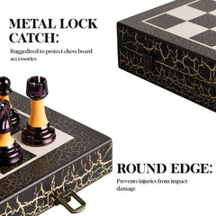 BIVOMON travel-ready chess set compact for on-the-go play