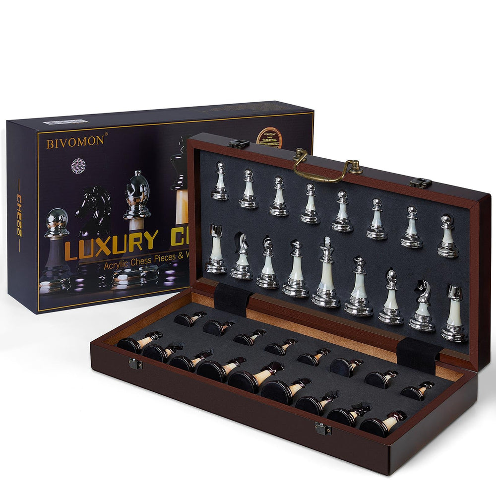Elegant decor-ready chess set suitable for living spaces.