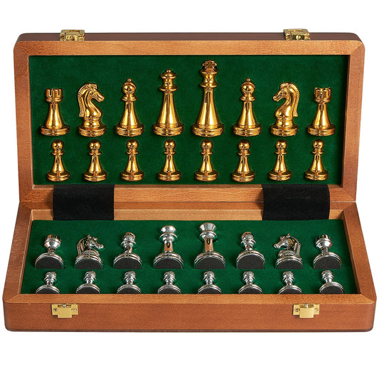 BIVOMON metal chess pieces weighted for stable moves.