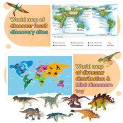 BIWASE detailed dinosaur eyes and skin patterns enhance realism during play.