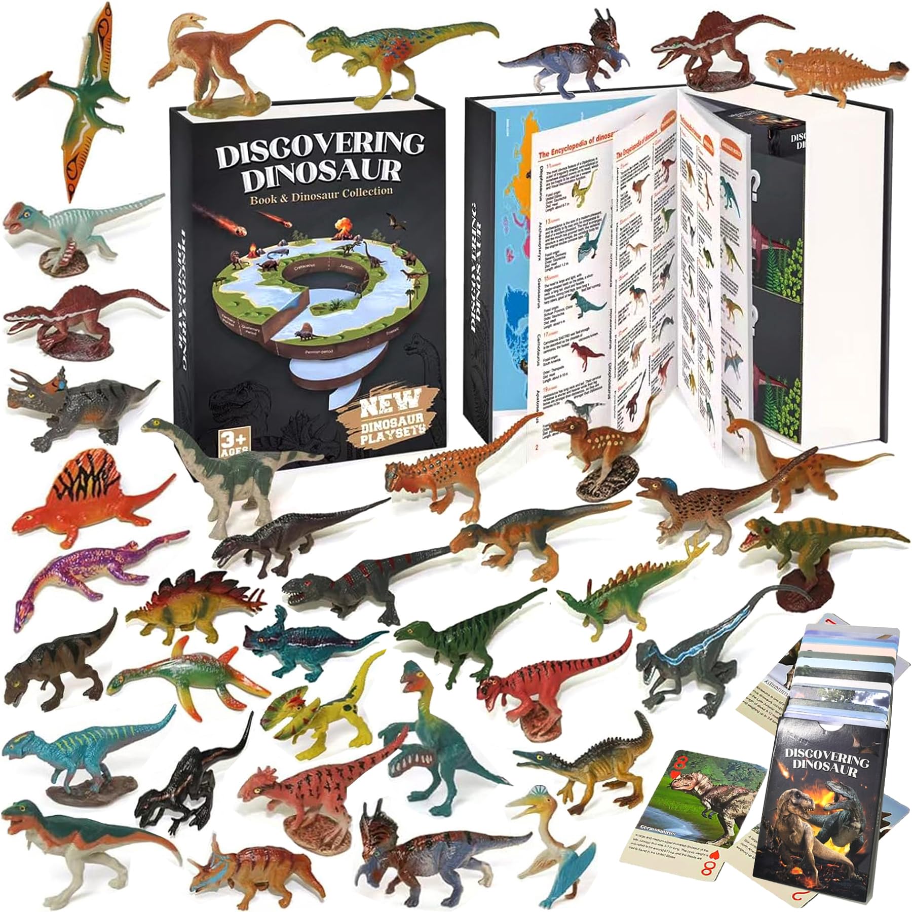 BIWASE 50-dinosaur figures with detailed features for imaginative play.