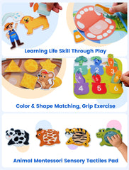 BizyKoady puppy hide-and-seek page encourages imaginative play.