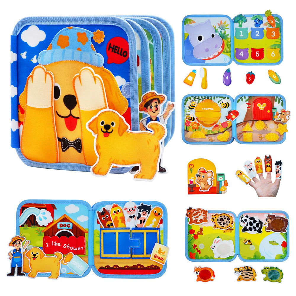 BizyKoady toddler busy book cover inviting exploration and learning.